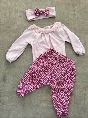 🌟3/$25🌟 French Connection 3-Piece Baby Girl Outfit Set